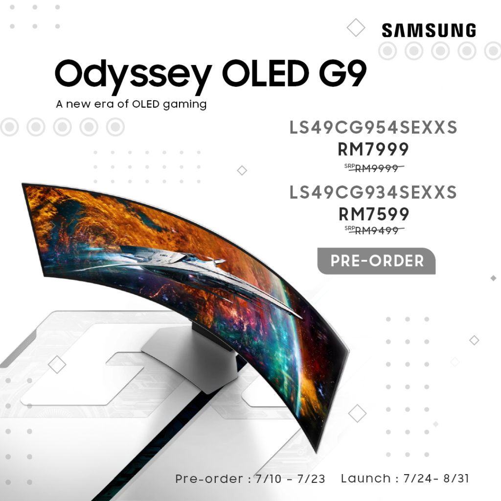 SAMSUNG 49 inch Class Odyssey OLED G95SC DQHD 240Hz Curved Smart