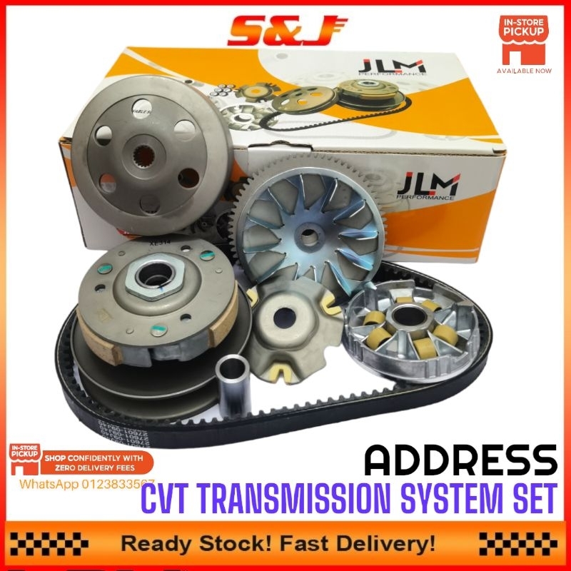 Jlm Suzuki Address Cvt Transmission System Set Pulley Complete Set