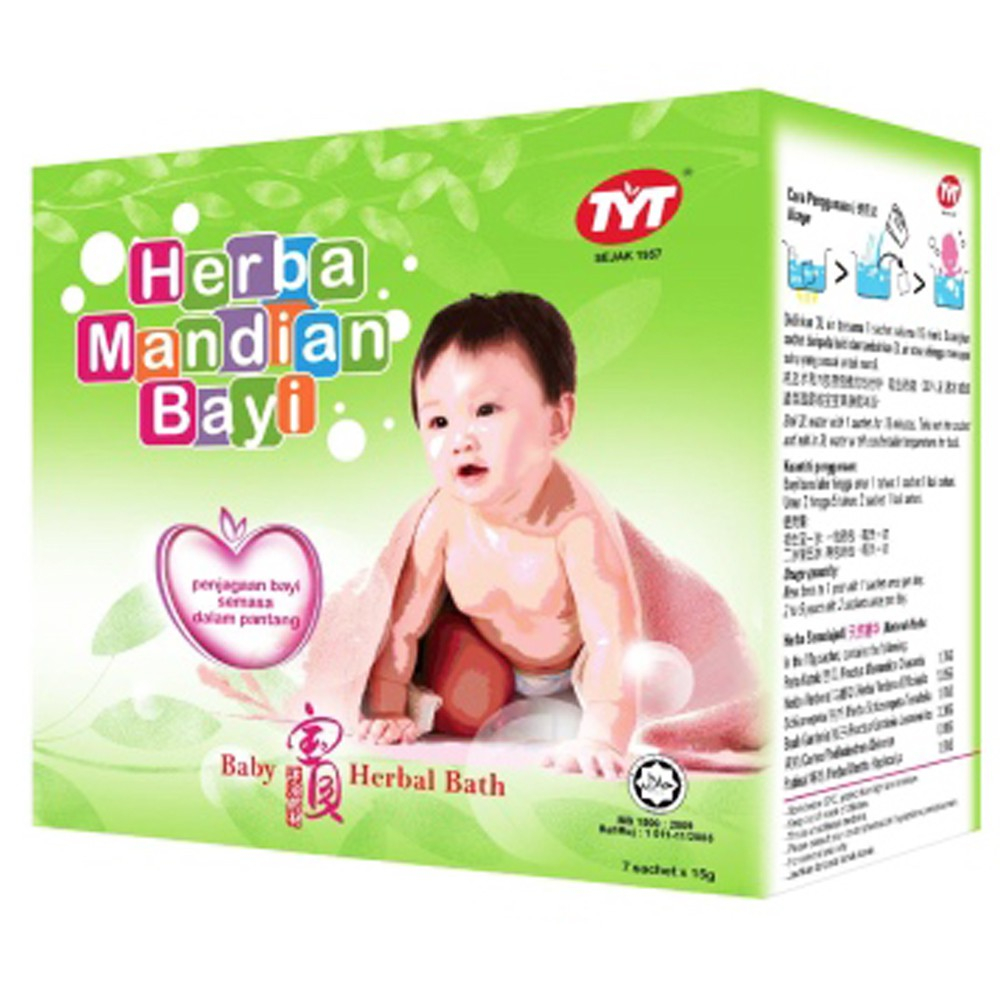 TYT BABY HERBAL BATH (7 sachets X 15g) | Shopee Malaysia