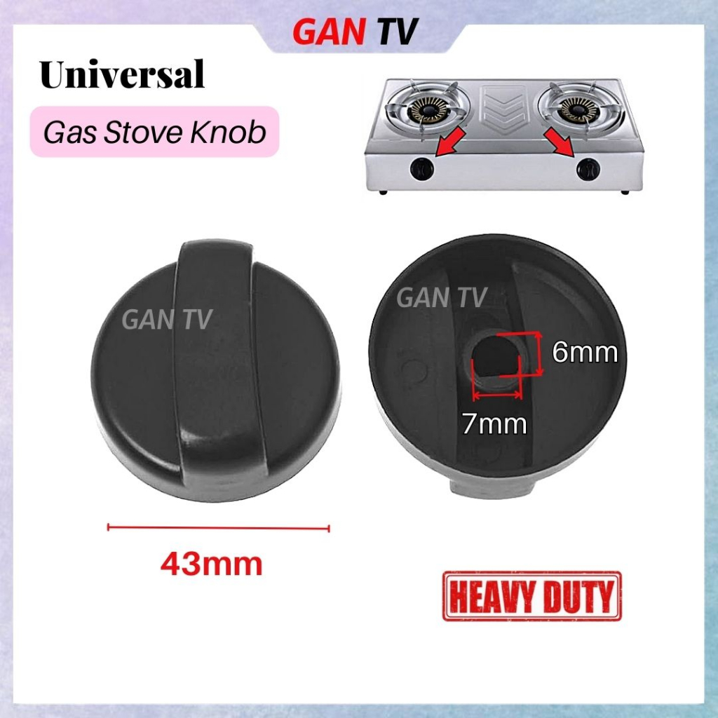 Heavy Duty Gas Stove (43MM 6MM 7MM) Oven Cooker Control Rotary Knob