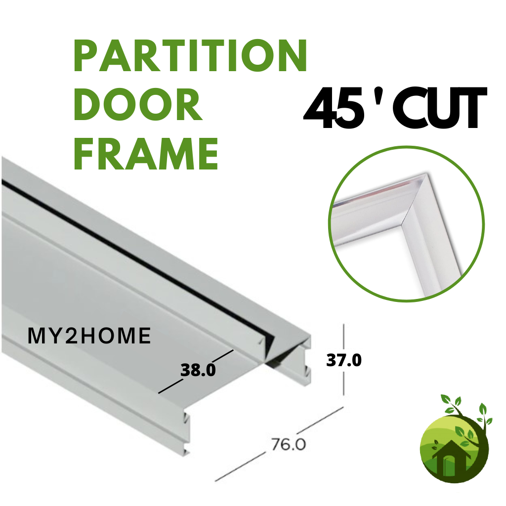 Partition Frame Pintu (1set) /Door Jamb Aluminium/ Partition Besi