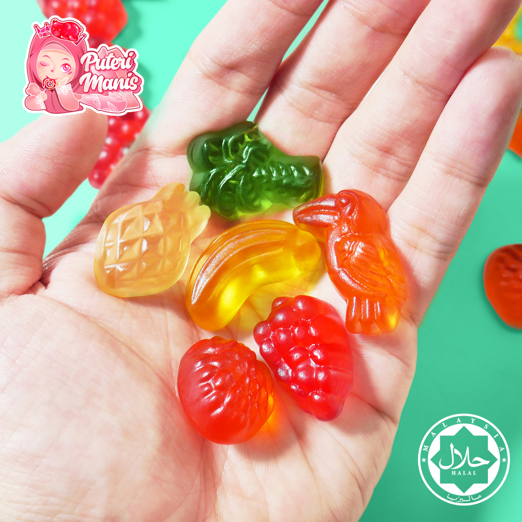 Haribo Tropimix Hearts Soft Candy 100g 200g 1kg Halal Certified By Puteri Manis Shopee 5776