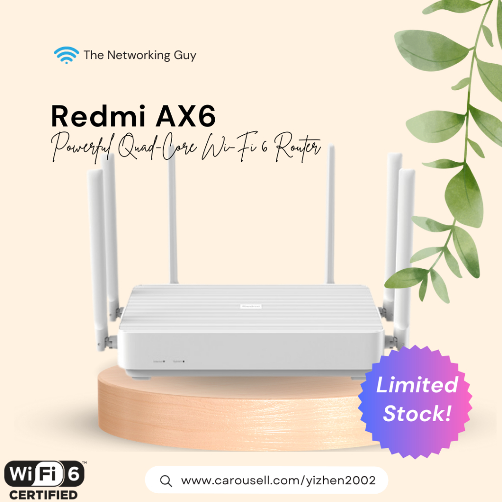 [OpenWrt Ready] Xiaomi Redmi AX6 WiFi 6 Router (Passwall/Wireguard/Load ...