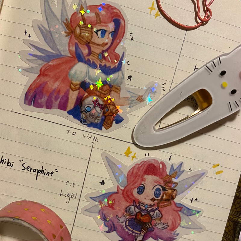 league of legends Seraphine sticker holographichandmade LOL | Shopee ...