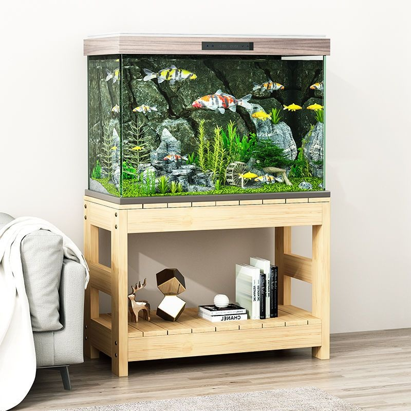 Solid Wood and Thickened Fish Cylinder Rack Customized Fish Cylinder ...