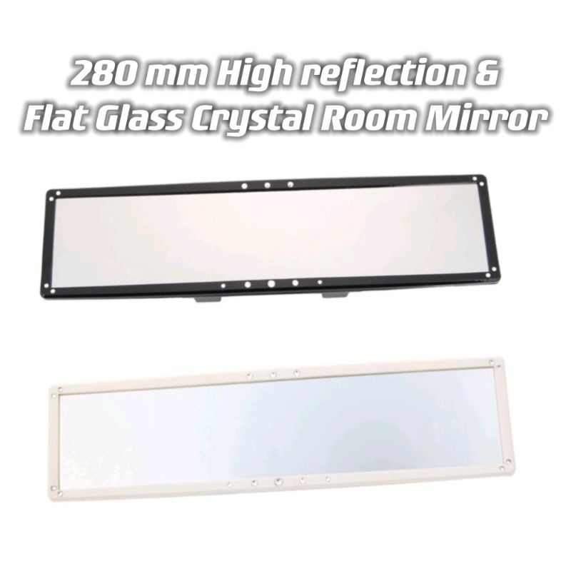 Crystal Car Rear View Flat Mirror (280mm) Shopee Malaysia