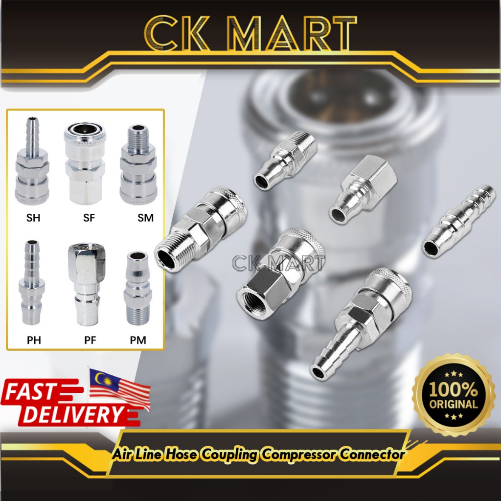 Quick Release Coupler Connector Air Line Hose Coupling Compressor PF ...