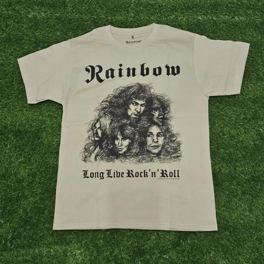 Rainbow band t shirt clearance