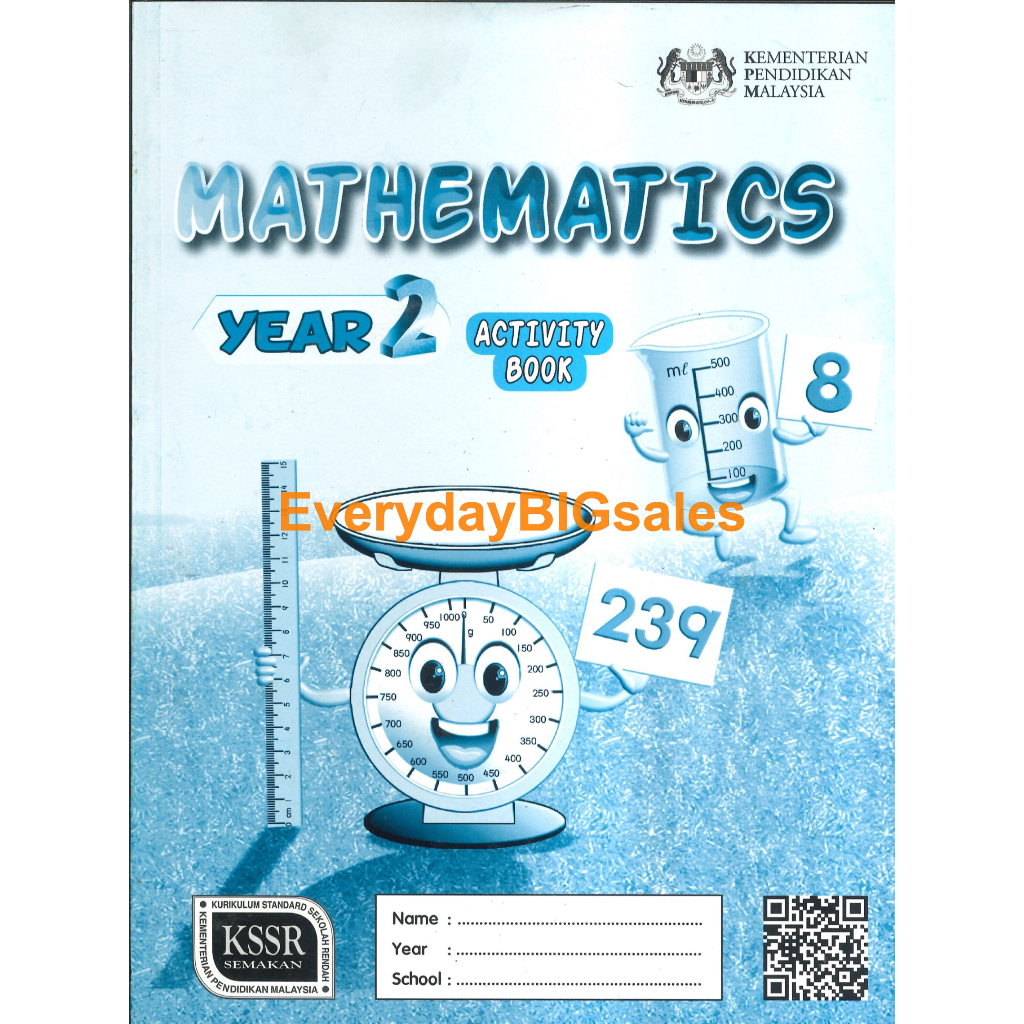 MATHEMATIC YEAR 2 ACTIVITY BOOK SK KSSR SEMAKAN | Shopee Malaysia