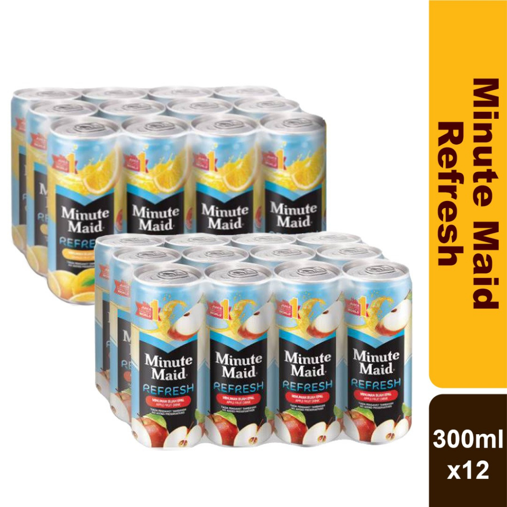 Minute Maid Refresh Can Carton 300mlx12 | Shopee Malaysia