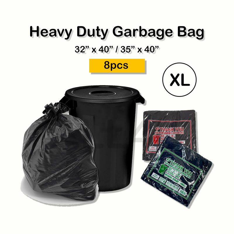 Heavy Duty Extra Large Garbage Bag Garbage Plastic Plastik Sampah Plastik Beg Sampah Karung