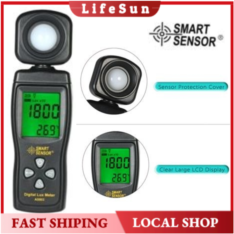 [Ready] SMART SENSOR AS803 Mini Digital Lux Meter LCD Display Handheld