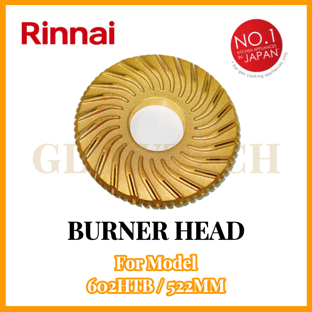 RINNAI [ORIGINAL] Gas Cooker/Gas Stove BURNER HEAD for MODEL RI602HTB/522MM Shopee Malaysia