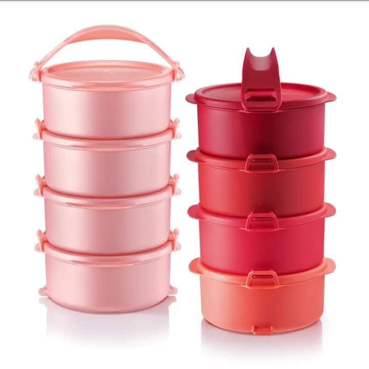 8 Jenis X Tupperware Tup Tiffin Duo Set 550ML Lunch Box Tup Triffin ...