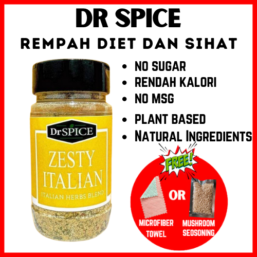 Dr SPICE Zesty Italian Herb Blend Seasoning Spice Keto Atkin Suku Suku