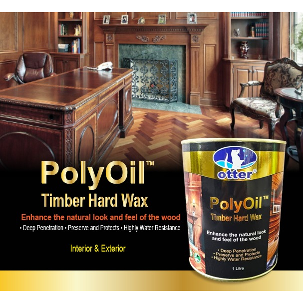 Otter Poly Oil Hard Wax Otter Timber Hard Wax 500ml/1L (Clear Finish) Shopee Malaysia