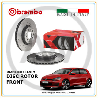 BREMBO XTRA Volkswagen Golf MK6 1.4 TSi 2.0 GTi Front Rear Drilled