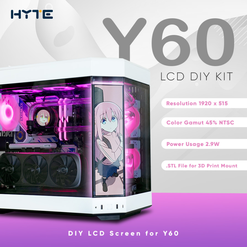 # HYTE Y60 LCD DIY Kit - DIY LCD Screen for Y60 # | Shopee Malaysia