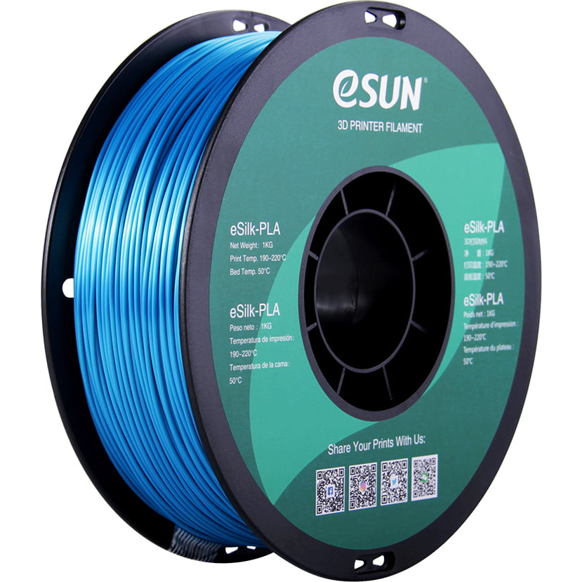 eSUN Silk PLA Filament 1KG 1.75mm Gold Silver Copper Metal eSILK FDM 3D ...