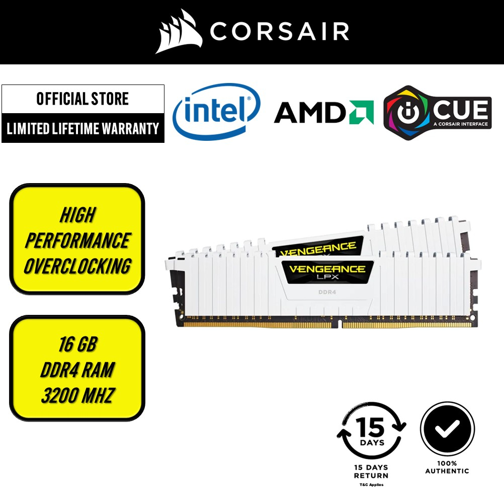 Corsair Vengeance LPX 16GB, 3200MHz DDR4 RAM Overclock