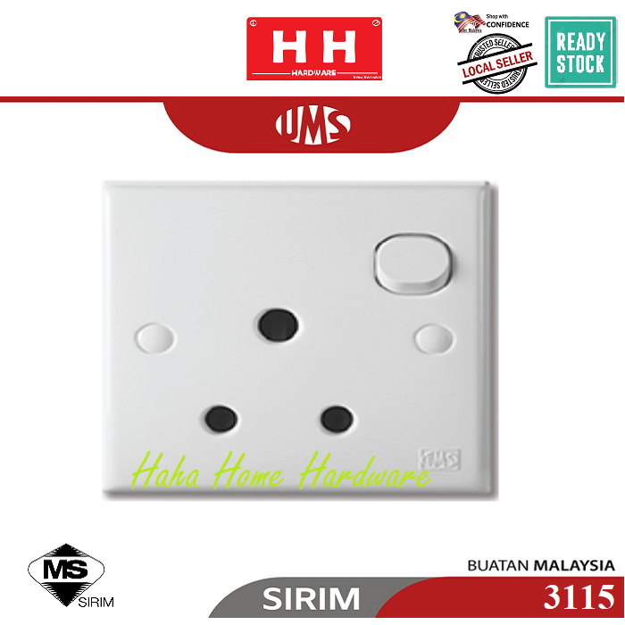 SUIS PLUG SOKET UMS SWITCH 3 SERIES / SWITCHES & SOCKET OUTLET WHITE ...