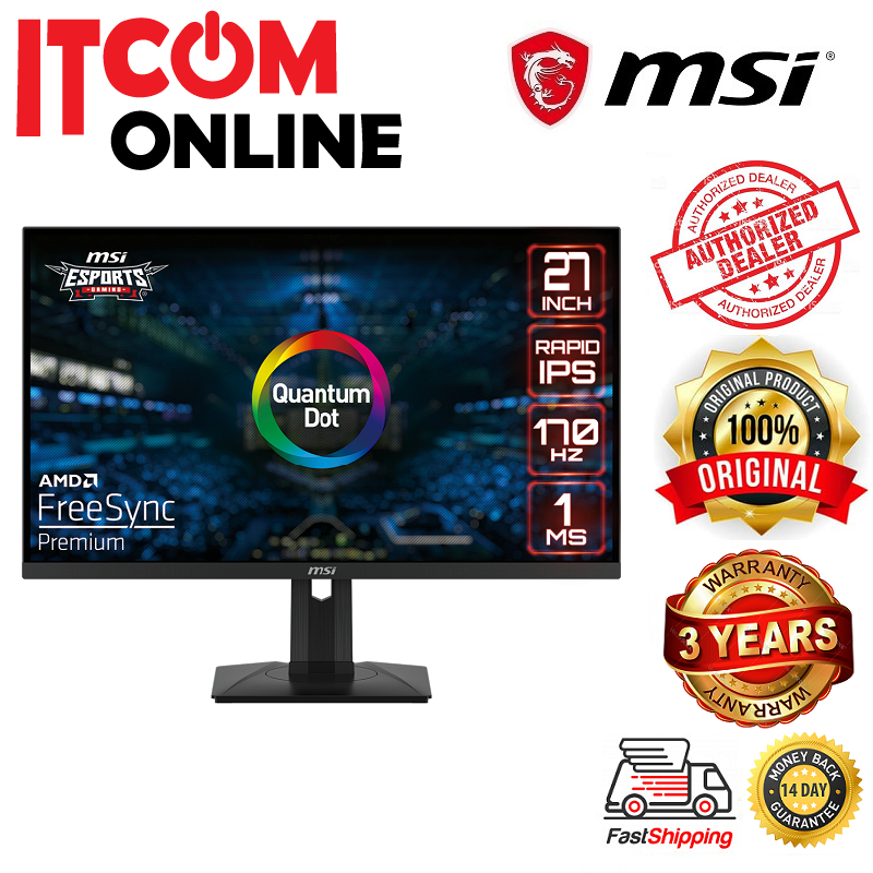 MSI 27'' LED GAMING MONITOR (OPTIX G274QPF-QD) IPS/WQHD/1MS/HDMIx2/DP ...