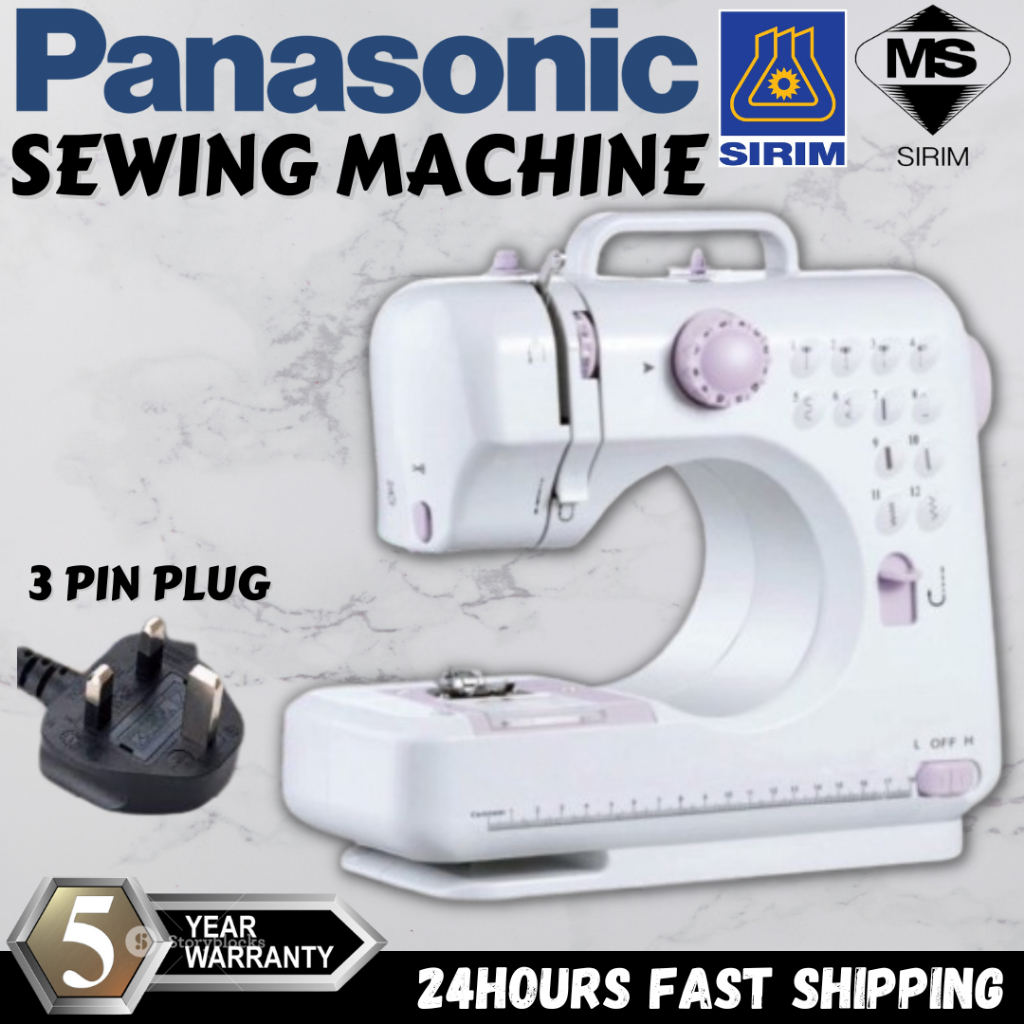 PANASONIC Sewing Machine YASM 505A pro upgraded 12 sewing portable mini