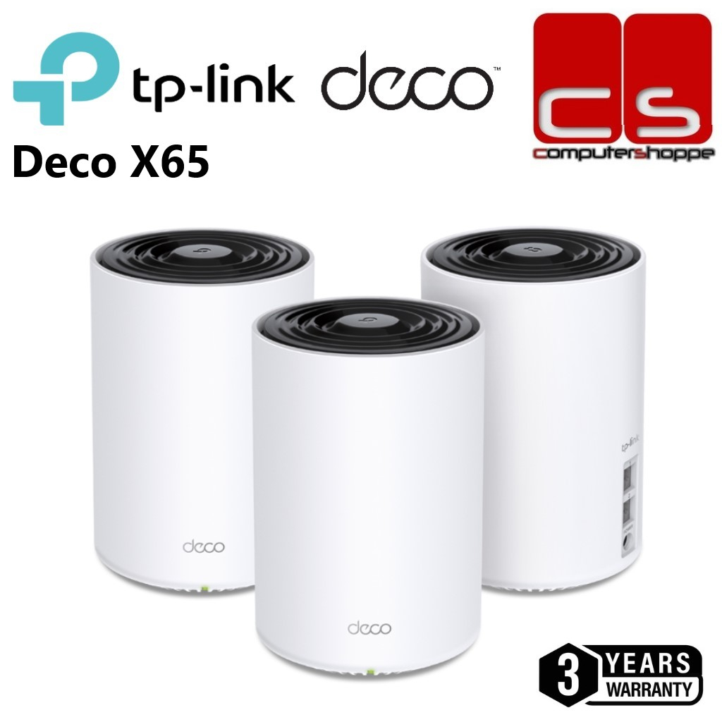 TP-Link Deco X68 AX3600 Whole Home Tri Band Mesh WiFi 6 System -  1Pack/2Pack/3Pack