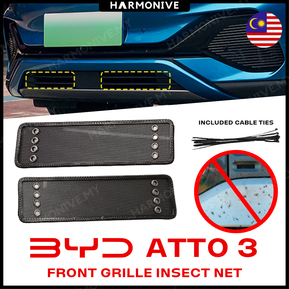 BYD ATTO 3 Stainless Steel Front Grille Insect Net (2PCS / SET ...