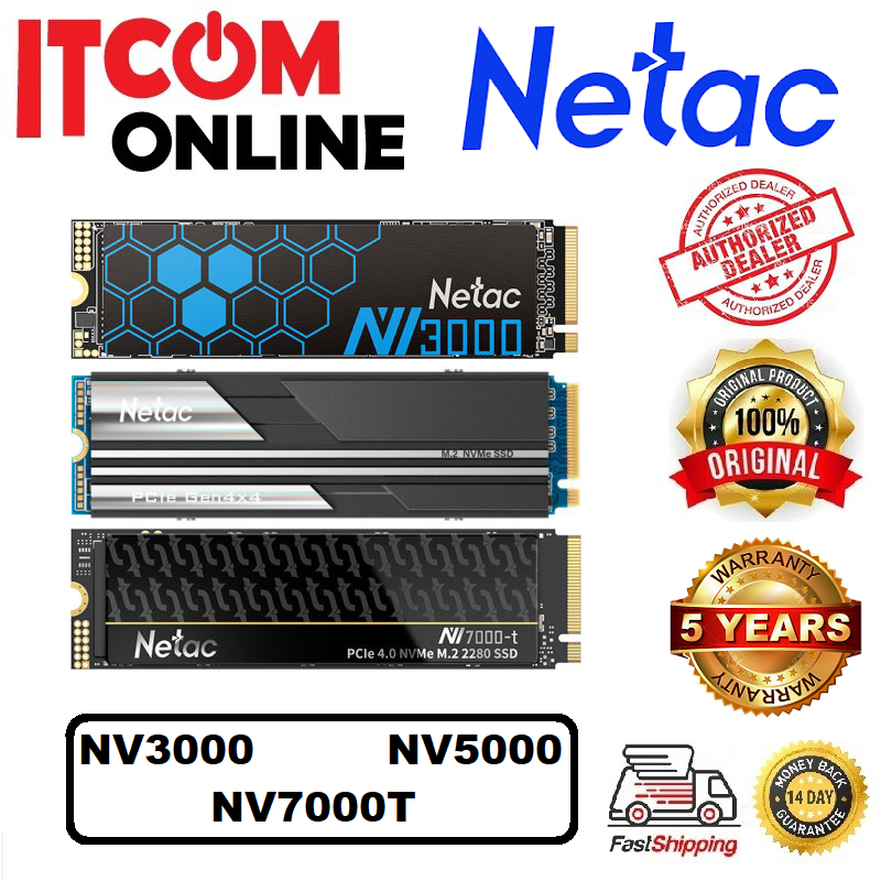 NETAC NV2000 NV3000 NV5000 NV7000T 500GB 512GB 1TB 2TB M.2 NVME GEN3 ...