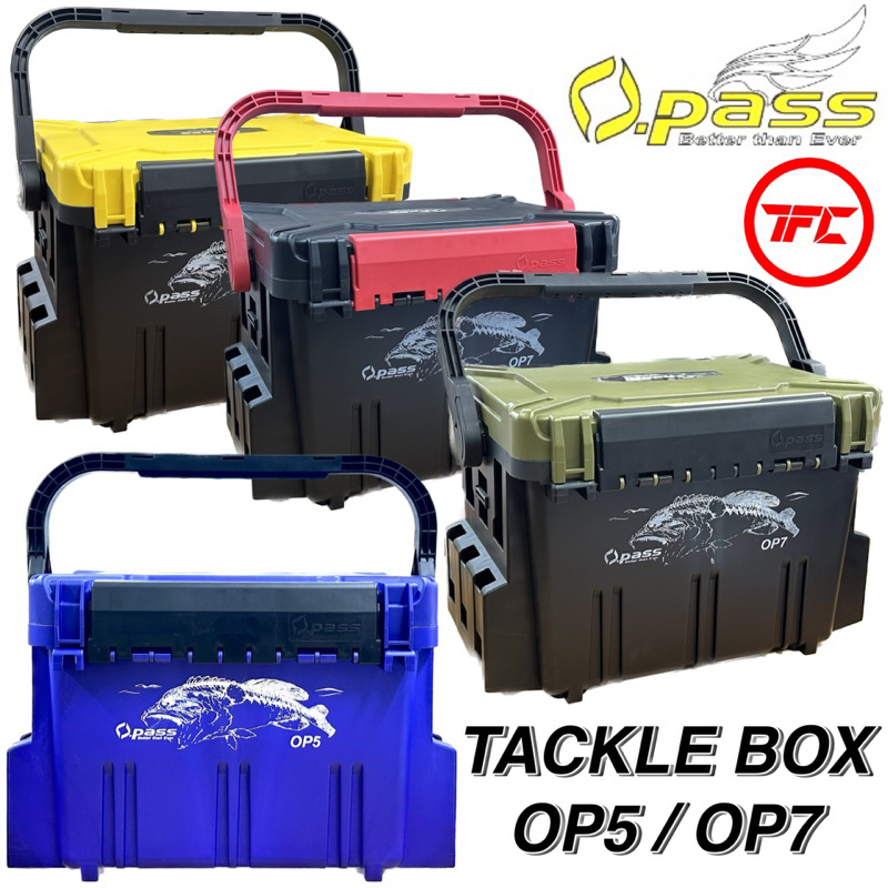 OPASS Fishing Tackle Box OP5 & OP7 Tools Accessories Case Hard Heavy Duty  Meiho Versus TB