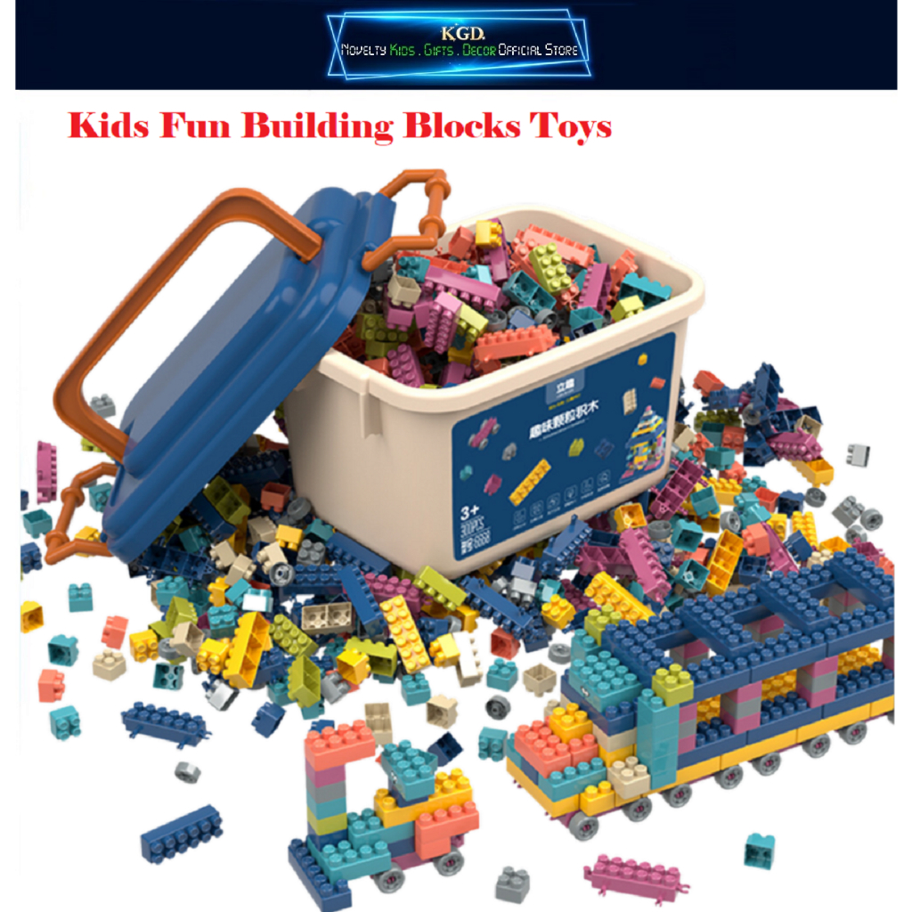 LIQU BLOCK Building Toys 300pcs Storage Box Puzzle Kids Learn Children