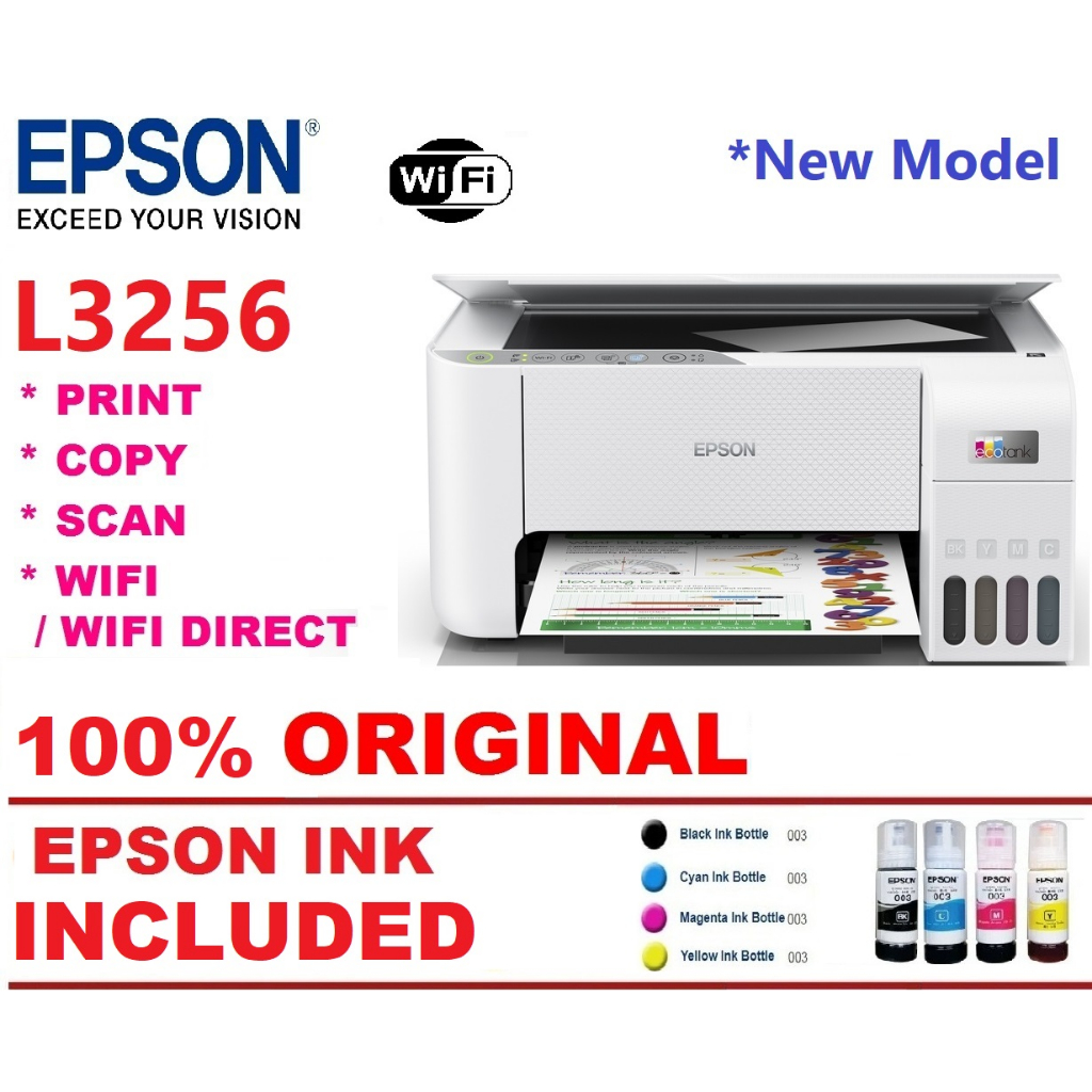 *EPSON WARRANTY *EPSON ECOTANK L3210 / L3250 / L3110 / L3256 / L3150