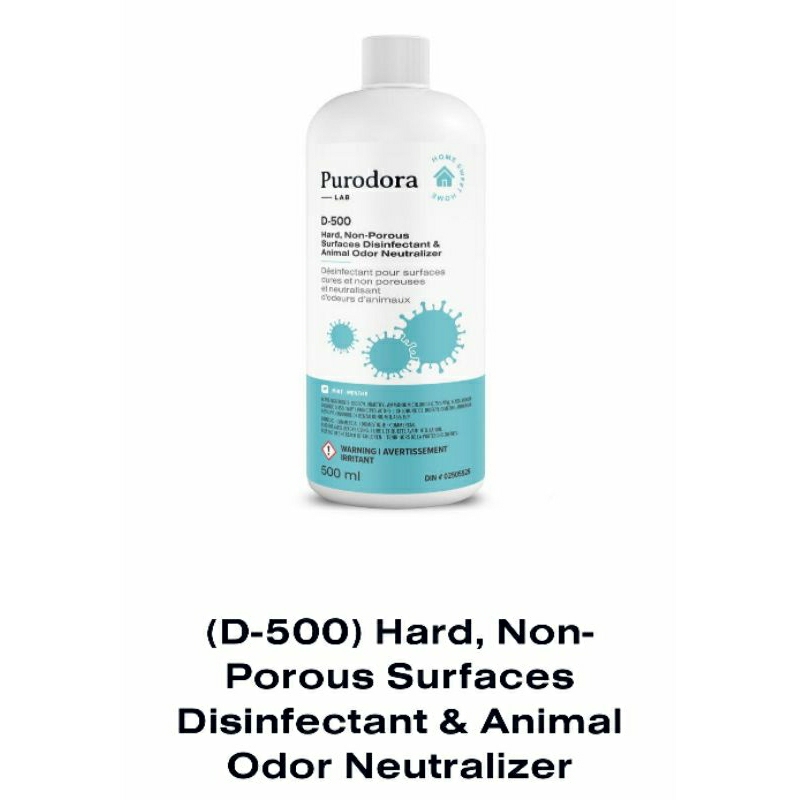 Purodora Lab Hard, NonPorous Surfaces Disinfectant & Animal Odor