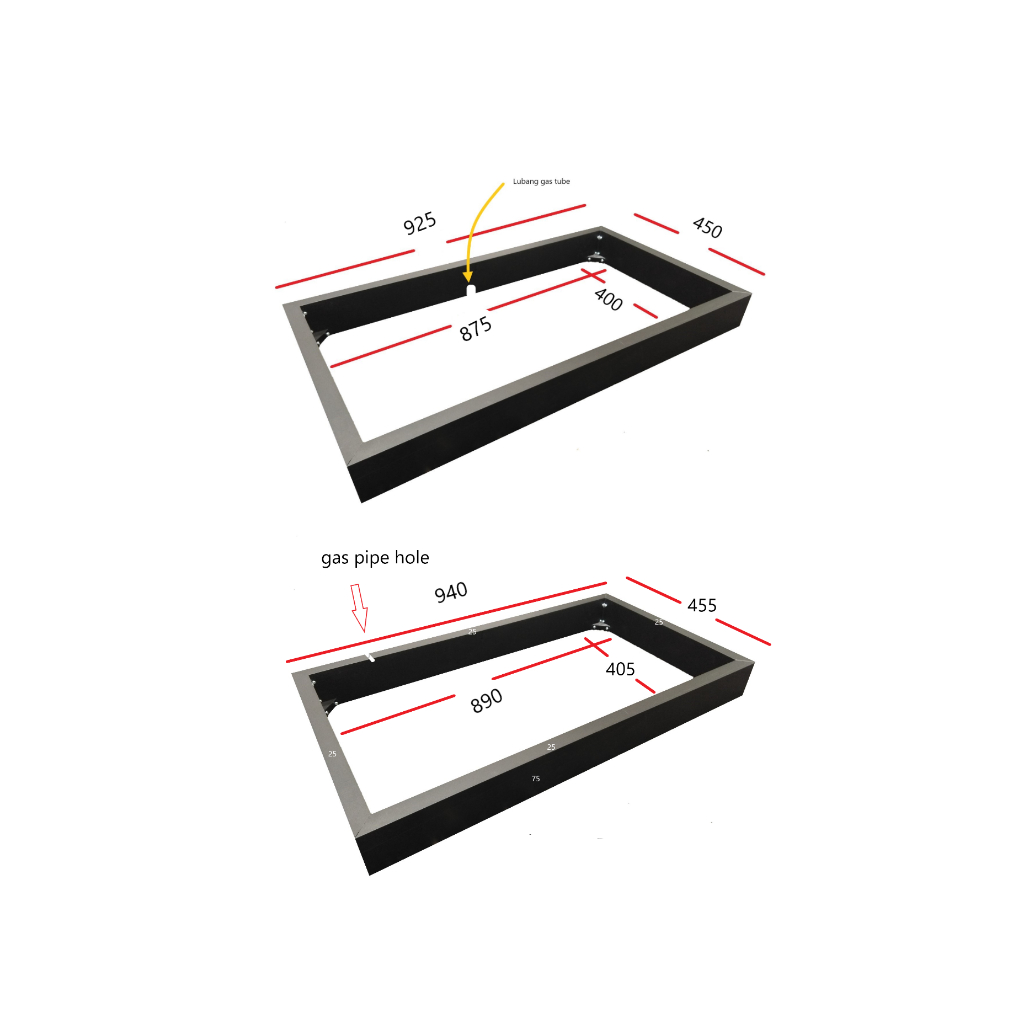 Stove Frame/Stove Support/Induction Frame /Existing Tabletop Hole Too ...