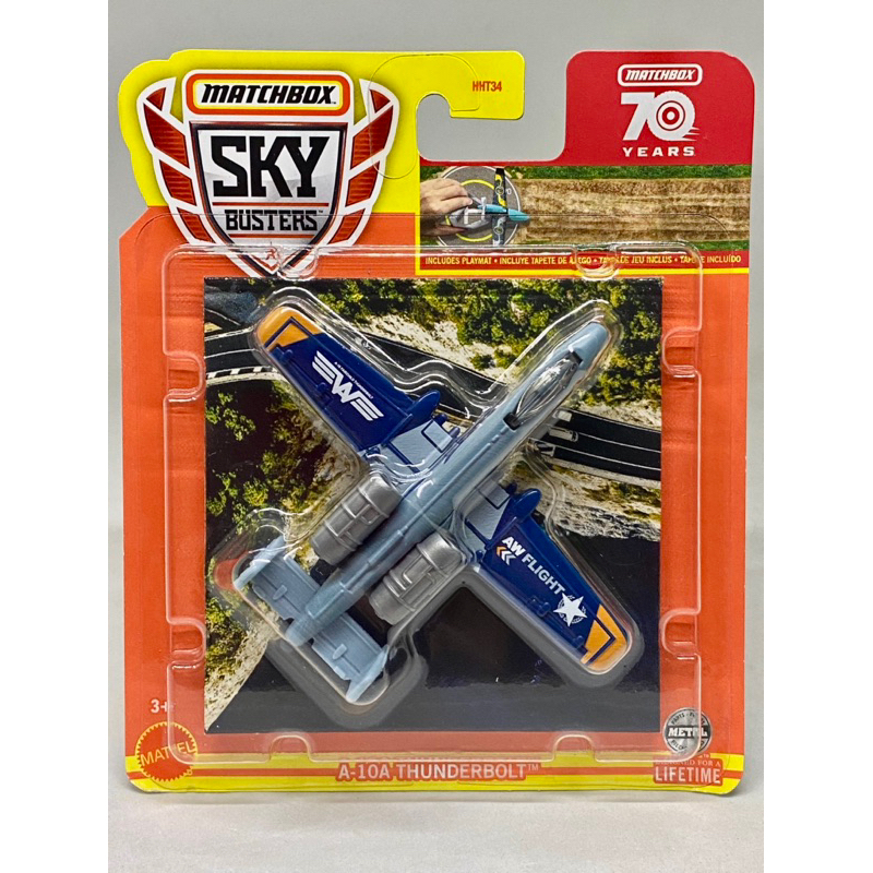 MBX Matchbox A10A THUNDERBOLT Blue Sky Busters Fighter Aircraft 70 th ...