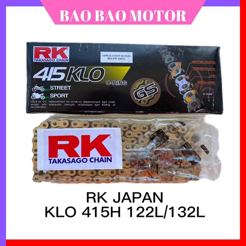 🔥PROMO🔥RK TAKASAGO 415 428 ORING CHAIN RANTAI ORING RK JAPAN 132L Y15ZR ...