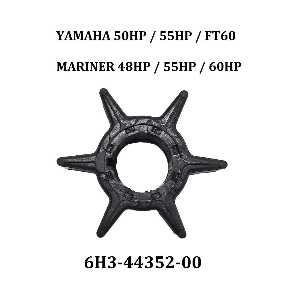 Jetunit Water Pump Impeller For Yamaha & Mercury Outboards - Fits 40-70HP 2-Stroke & 4-Stroke Engines 2 thumbnail image