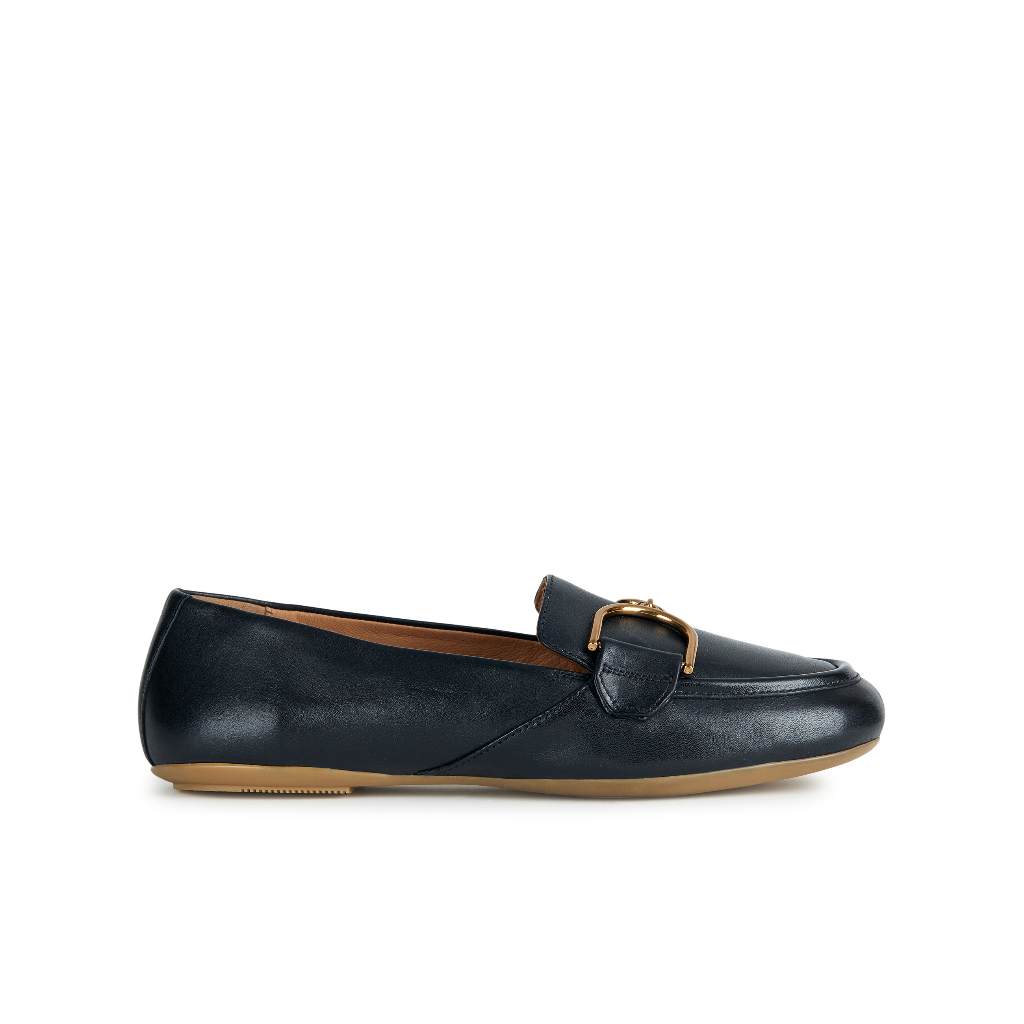 GEOX Ladies Metal Palmaria Moccasins Black D35MUF000Y3C9999S3