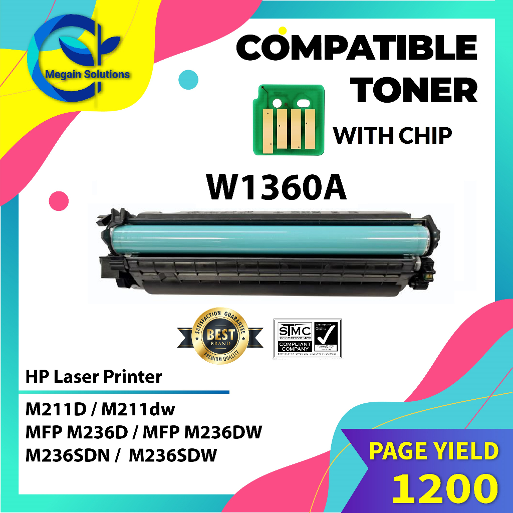 W1360A HP136A HP 136A Compatible HP Laser Toner Cartridge for HP ...