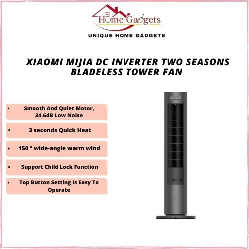 Xiaomi Mijia DC Inverter Two seasons Bladeless Tower Fan | Shopee Malaysia