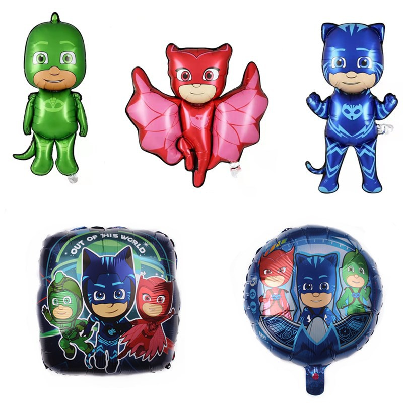 PAH PJ Masks Foil Balloon Catboy Owlette Gekko Amaya Connor Greg Romeo ...