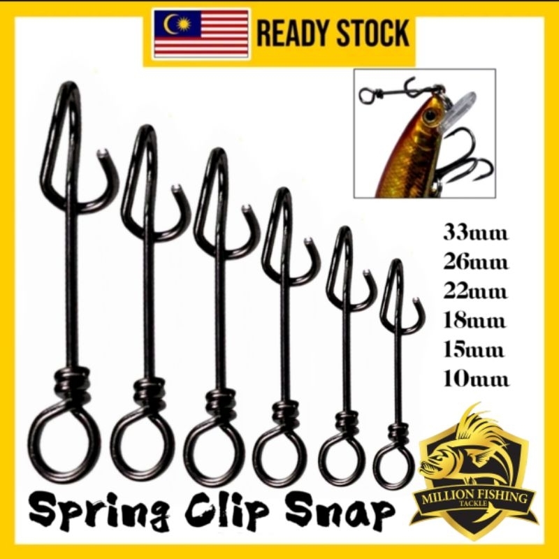 SPINSNAP】Spring Clip Snap / Spin Snap Fast changing Lures Fishing