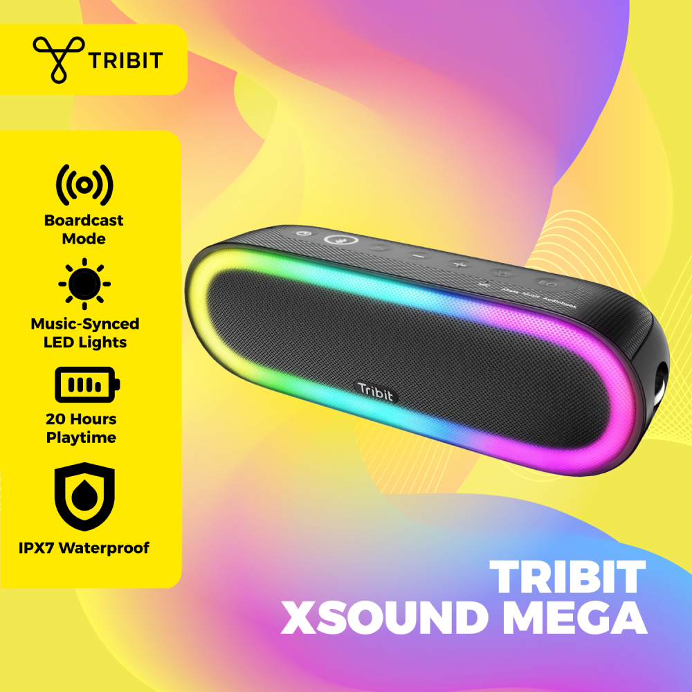 Tribit XSound Mega Portable Wireless Speaker 30W, Bluetooth Speaker 5.0 ...
