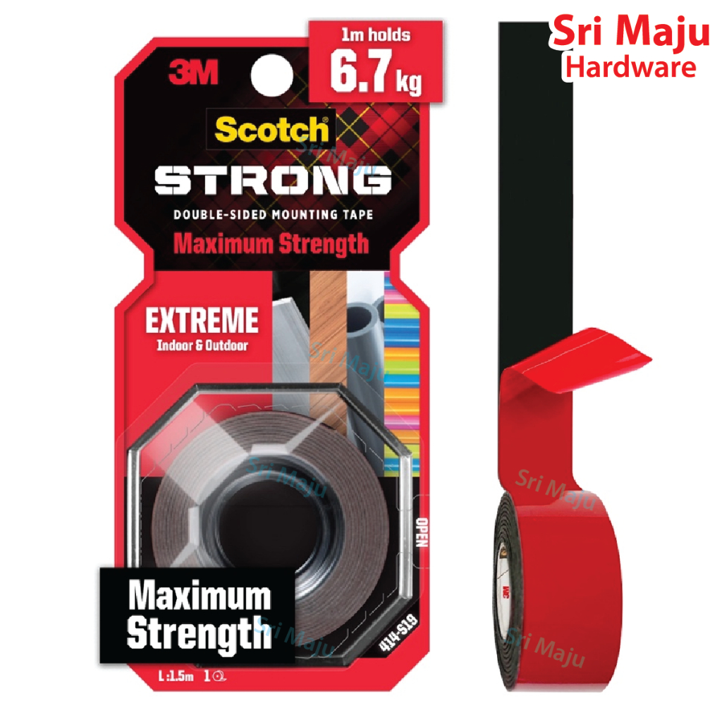 MAJU 3M Scotch 414S19 Extreme Indoor Outdoor Mounting Double Side