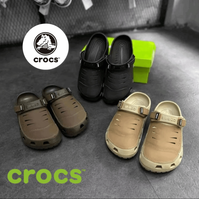 (Malaysian stock) Crocs Men's Fashion Casual Hole Shoes Comfortable