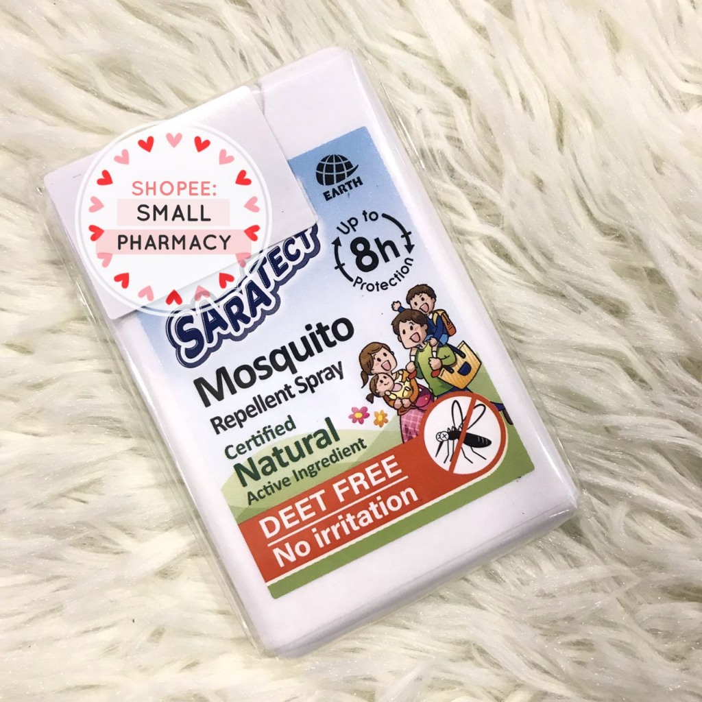 Saratect Deet-Free Mosquito Repellent Spray 18ml 146507 | Shopee Malaysia