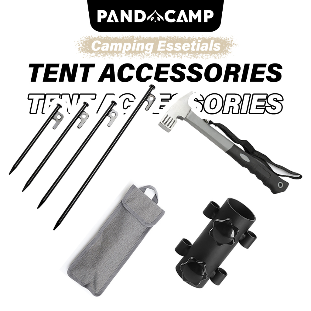 PANDACAMP Tent Camping Peg Khemah Camping Hammer Flysheet Pole Holder