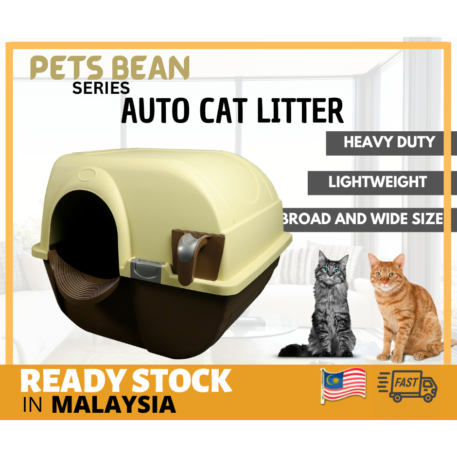 🇲🇾[MALAYSIAN SELLER] Automatic Roll to Clean Cat Litter Box Tandas