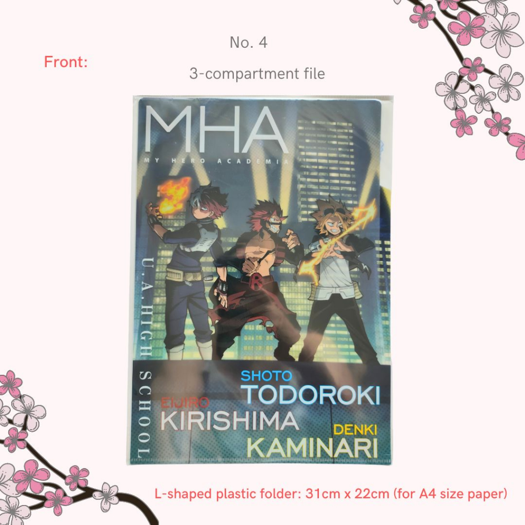 Part 1 | My Hero Academia Anime A4 Plastic File | Shopee Malaysia